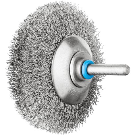 PFERD INOX-TOTAL Kegelbürste ungezopft KBUIT Ø70x10mm Schaft-Ø6 mm Edelstahl-Draht-Ø0,20 (1/5)