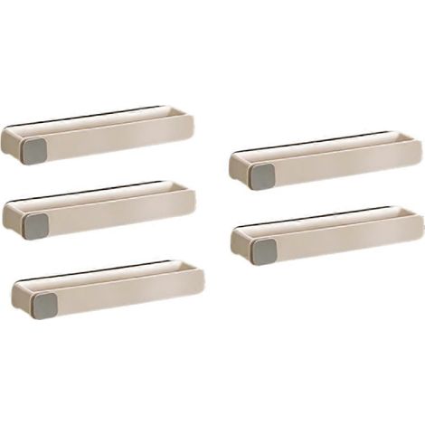 Porte-chaussons mural pour salle de bain, sans perçage, blanc crème (1/5)