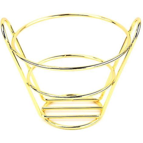 Pommes-Frites-Korb, Snackeimer, Aufbewahrungskorb für frittiertes Hähnchen, Frittierkorb, Ölsieb, kreatives Geschirr, D-Gold-Behälter.