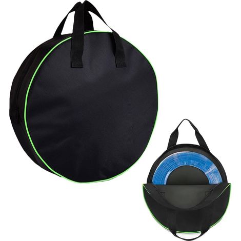 Ladekabeltasche für Elektroautos, 40 cm, tragbar, wasserdicht, Kabelorganizer, kleine Tasche, Ladekabel für Elektrofahrzeuge, Ladetasche für Elektrofahrzeuge, Verlängerungskabel, schwarz, trendig