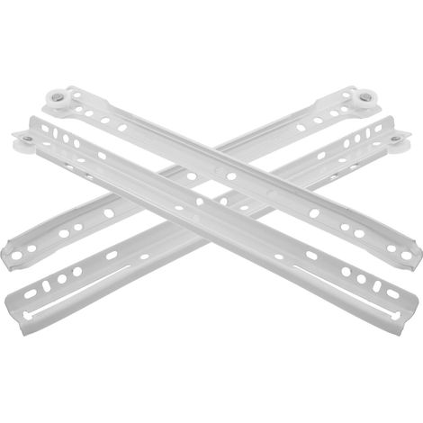 Kisangel Lot de 2 glissières à roulettes en nylon pour plateau tiroir (1/5)