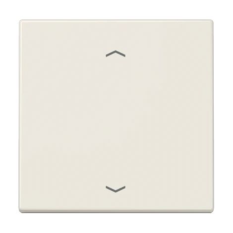 Jung Tasto basculante singolo, con simboli freccia, termoindurente, serie LS, bianco LS 990 P