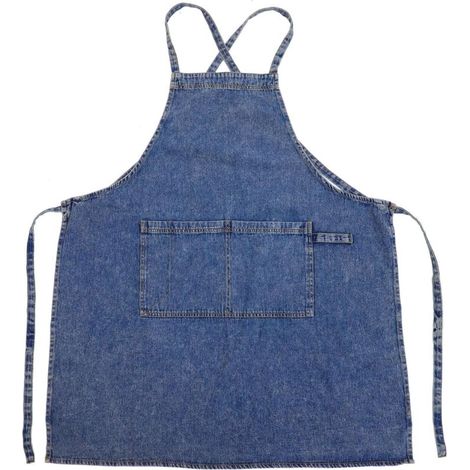 Bardusch-Tablier De Cuisine En Denim Robuste Pour Femme Poches De Pâtisserie Tablier De Travail Réglable À Nouer (1/5)