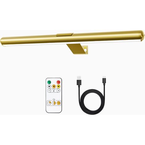 Lampe Murale à Télécommande, Image Lampe LED sans fil, batterie rechargeable, pour des œuvres d'art, luminosité de 300 lumens, réglable, pour la fresque et les fléchettes avec corps en métal (1/5)