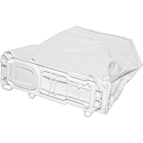 vhbw 10x sacchetto compatibile con Vorwerk folletto VK135, VK135SC, VK136, VK 135, VK 136 aspirapolvere - in microfibra, 31cm x 23cm, bianco