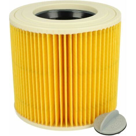 Filtre à cartouche compatible avec les aspirateurs eau et poussière Kärcher NT 27/1 ME Professional et NT 48/1 TEFiltre plissé de Vhbw. (1/4)