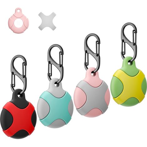 4 Étuis Silicone Apple AirTag Anti Rayures (1/5)