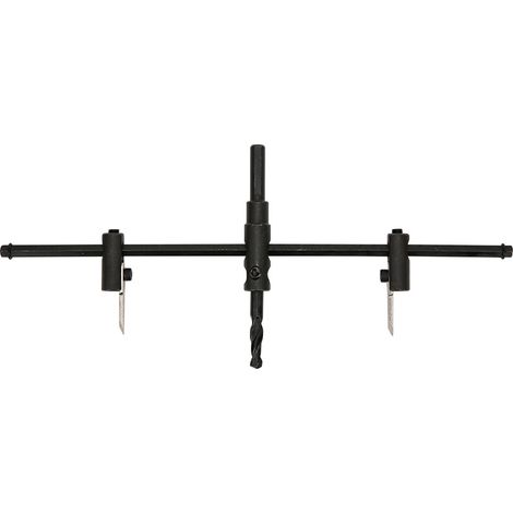 Jeu de forets à scie cloche noirs réglables de 30 à 200 mm pour le bricolage en menuiserie (1/5)