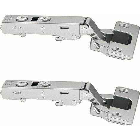 2x Charnière Metalla 310 SM 110° pose en applique sans amortisseur sans embase, perçage 52/5,5mm (1/4)