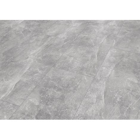 Classen Visiogrande Laminatfliese Megaloc Aquaprotect 60,4 x 28 cm Sichtestrich hell Laminat