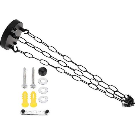 Rosace de plafond compatible avec lustre et chaînes (1 ensemble) (1/5)
