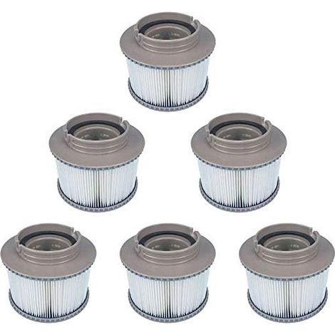 Filtre De Remplacement - Pour Spa Mspa FD2089 - Compatible Avec Piscines Gonflables Et Jacuzzis - Lot De 6 (1/5)