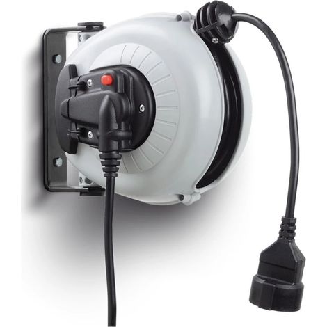 arrotolatore elettrico fami con presa schuko 13x22,5x18 cm