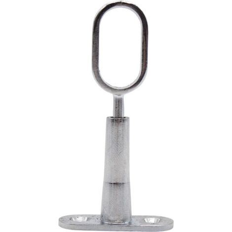 4 Support pour Barre Penderie Ovale Hauteur 45 à 80mm Support Central de Tube pour Armoire Penderie Vetement, Tringle Rideau Plafond (1/4)