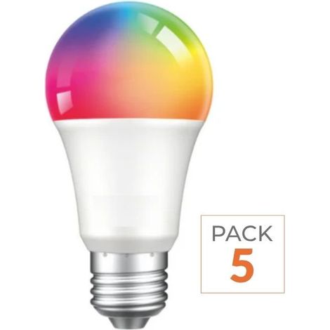 Ampoule LED Connectée WiFi E27 4.5W G45 RGBW (Lot de 5) - SILAMP
