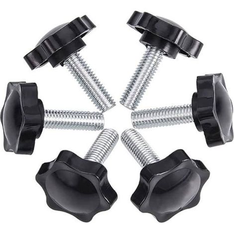 Vis Oreilles - M8 x 25 mm - Plastique - Tête Étoile Cruciforme - Lot de 6 (1/4)