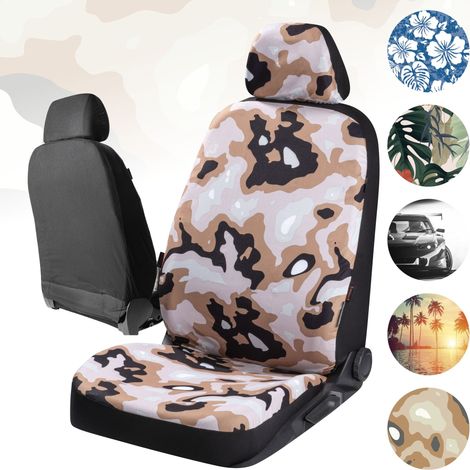 Autositzbezug Camouflage, PKW-Schonbezug Einzelsitz Camouflage-Design (1/5)