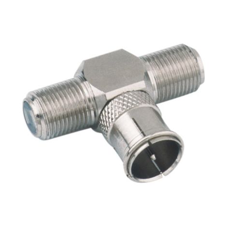 F-Stecker Schnellanschluss auf zwei F-Buchsen Electro Dh 19.576 8430552088324