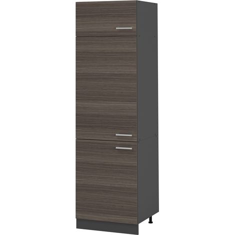 Armadio frigorifero R-Line, Grigio nobile, 60 cm, Vicco