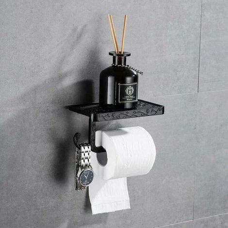 Toilet Paper Holder Wall-mounted Toilet Paper Holder Toilet Paper Holder Toilet Paper Roll Holder Black Bronze color