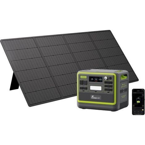 FOSSiBOT F2400-2400W-LiFePO4-Generador Eléctrico-2048Wh-4800W Pic Estación Eléctrica con SP400PRO 400W Panel Solar (1/5)