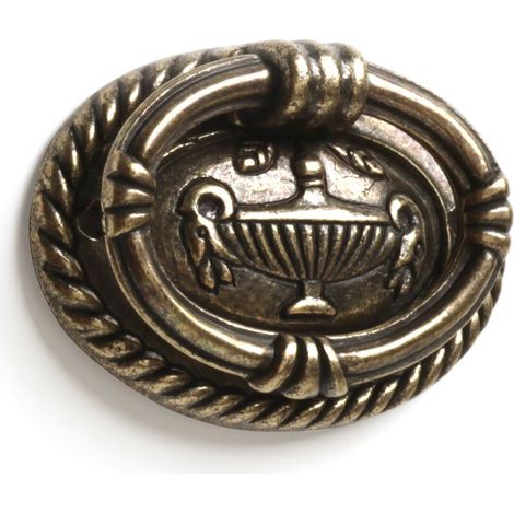 Bague en zamak avec finition en cuir, dimensions: 46x31x10mm - talla (1/5)