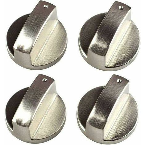 4Pcs Bouton Cuisinière 8mm Boutons de Poêle Gaz Universels en Métal À Gaz Cuisine Poêle Boutons (1/5)