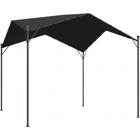 GagaPergola Pavillon 3x3m imperméable stable avec toit en pente (1/5)