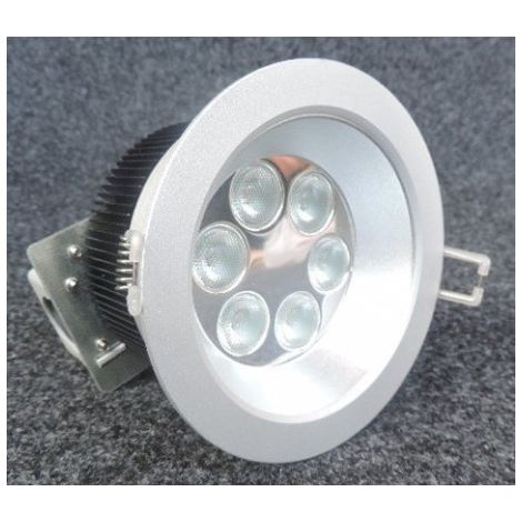 Spot encastré LED 6W aluminium Ø 112mm fixe 3000K 550lm avec alim 230/38V 350mA intégrée 25° IP40 DF6/6W NEOLUX 03-173-88A-00 (1/3)
