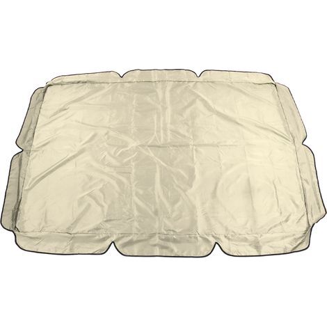 Outdoor swing canopy, waterproof, for garden, yard, rocking chair, dustproof top cover, 210D silver-coated Oxford fabric, beige balcony (1/5)
