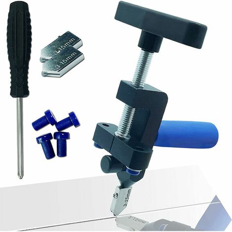Tagliapiastrelle manuale per ceramica e porcellana - Guida laser regolabile, piedi antiscivolo, impugnatura ergonomiche per tagli precisi (1/3)