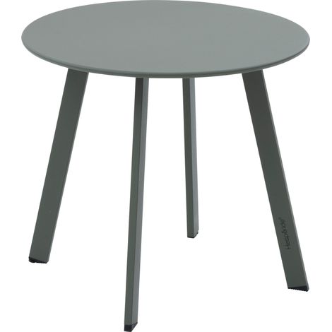Runder Gartenbeistelltisch Saona lorbeergrün 50 x 45cm aus Stahl  - Hespéride