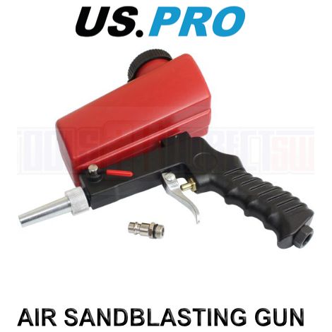 US PRO Air Sand Blasting Gun Hand Held Sand Blaster With Tank 8793 (1/3)