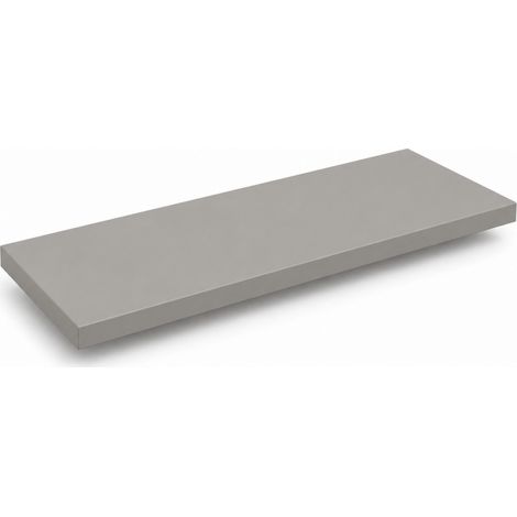 Estante de Pared, Estante Suspendido, Fijación Oculta, Balda de Pared, Kit de Tacos Incluido, Gris Topo, 70x23x2,5 cm (1/4)