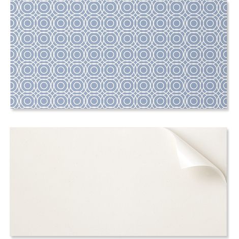 Baldosas de vinilo autoadhesivas con estampado geom茅trico de c铆rculos, 10x40x20 cm.