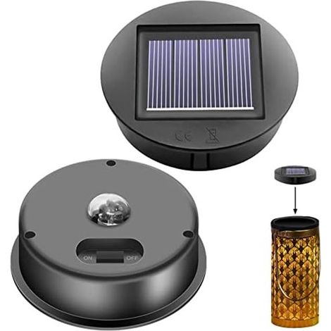 Lámpara solar de repuesto - 8 cm - Resistente al agua IP65 - LED brillante (1/5)