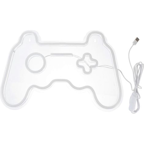 Lampe néon décorative en forme de manette de jeu (1 pièce) (1/5)