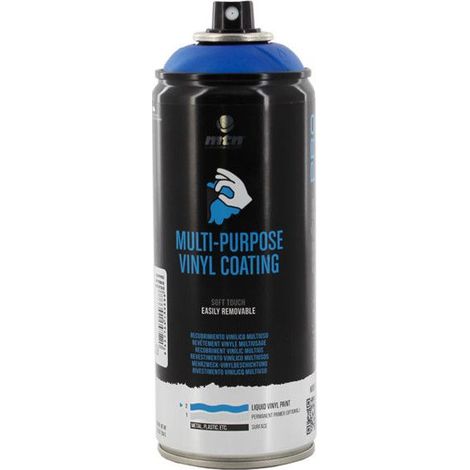 Bombe de peinture revêtement vinyle multiusage - Bleu - 400ml - MTN Pro (1/2)