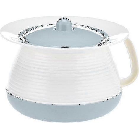 Urinoir portable avec couvercle et poignée, pot de chevet en plastique pour la maison, le camping et les voyages