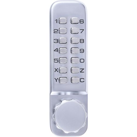 Rs Pro – Serrure électrique à code en métal – Mécanisme mécanique – Dimensions 153 x 50mm – Épaisseur de porte 60mm (1/5)