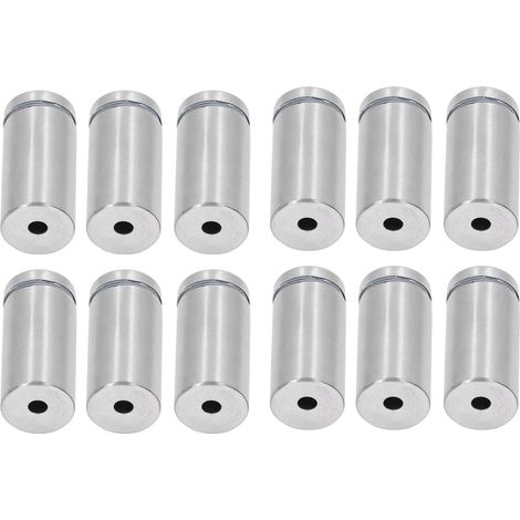Lot de 12 vis d'écartement en acier inoxydable pour enseignes murales publicitaires, clous pour acrylique 19 x 40 mm (1/5)