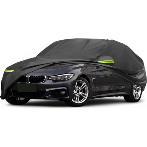 Housse Voiture pour Série 4 F32/F33/F36 13-20 1pc Noir, 210D-PU, Extérieure Toutes Saisons, Imperméable, Protection Soleil/Neige, Fermeture Éclair (1/5)