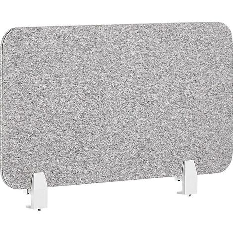 Pannello Divisorio Fonoassorbente in PET 80 x 40 cm Grigio Chiaro Wally