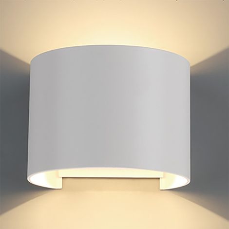 Applique extérieure LED ronde 2700K IP54 blanc mat - Mantra - Davos (1/3)