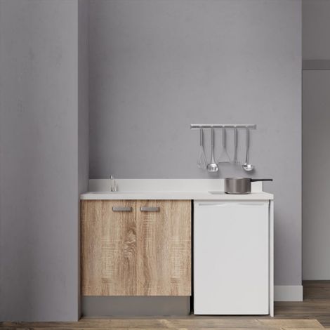 Kochnischen K17L - 140 cm a Holz - Snova - Spüle links