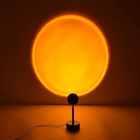 180 Degree Rotating Sunset Lamp Romantic Sunset Visual Projection Lamp with USB (1/5)