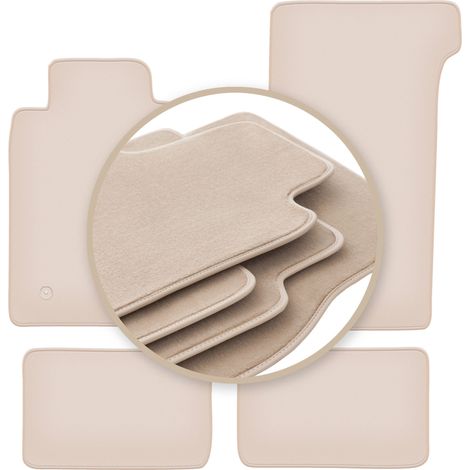 Hochwertige beige Fußmatten für: Mercedes SL R107 Coupé ohne Katalysator 1971-1989 (1/5)