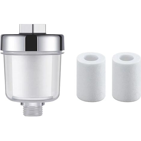 Kit de purification d'eau (1 filtre, 2 cotons) : filtre universel pour robinet, cuisine, salle de bain, douche, usage domestique, en coton PP haute densité. (1/5)
