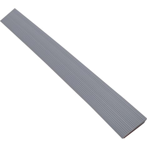 Rampe de seuil de porte, 100 x 6,5 x 2,5 cm, en silicone, autocollante, surface antidérapante, pour robot aspirateur, fauteuil roulant, poussette, scooter (1/5)