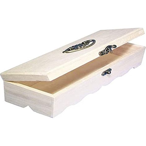 Rayher 62298000 scatola di legno FSC Mix Credit, 29 x 9,5 x 8 cm (1/2)